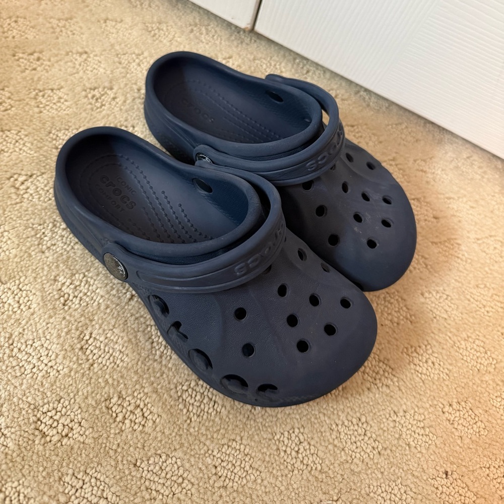 Kids Navy Blue Crocs